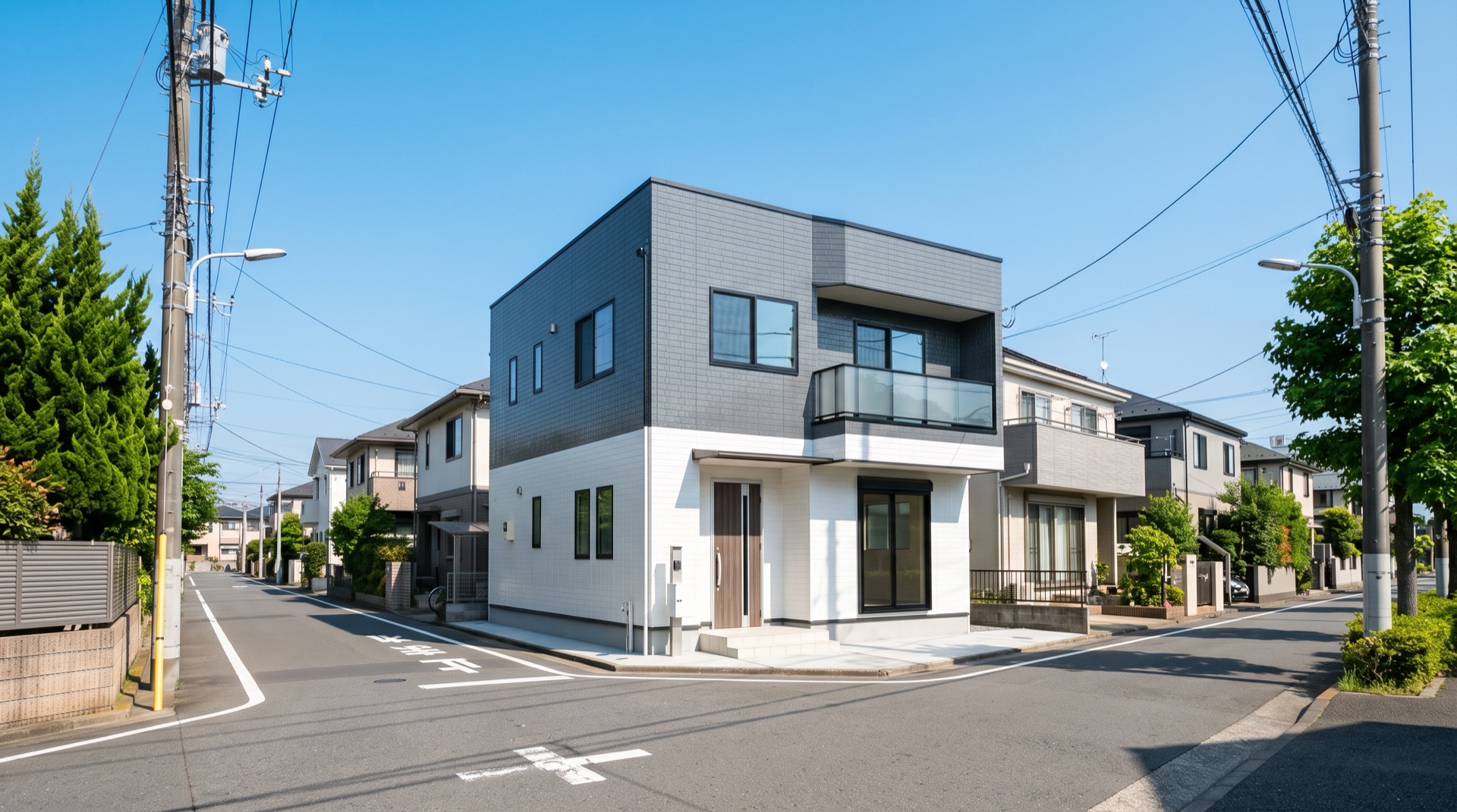 塗装を終えた建物の外壁